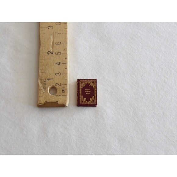 Dollhouse Miniature Book Beauty And The Beast #170? Of 300 Barbara Raheb - Picture 6 of 14